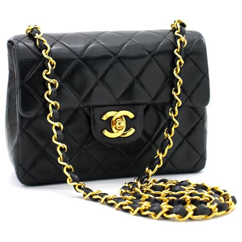 borsa chanel nera con catenella|Chanel borse.